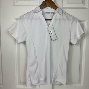 Lady Hagen‎ Shirt UPF 30 Women’s Small Golf Polo White Wicking Performance NWT